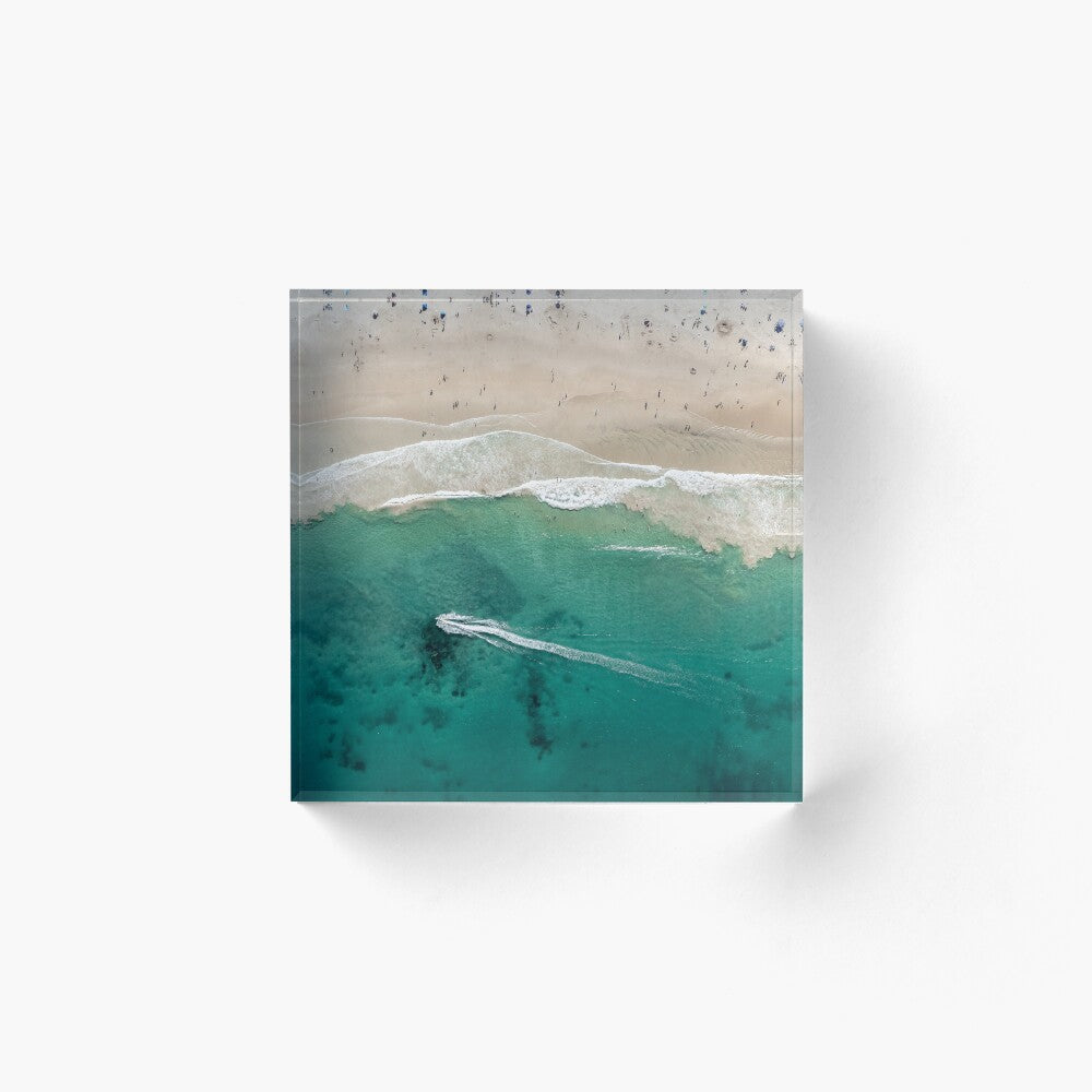 (Thirroul) Jetski Trails Acrylic Block