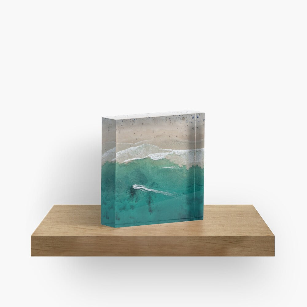 (Thirroul) Jetski Trails Acrylic Block