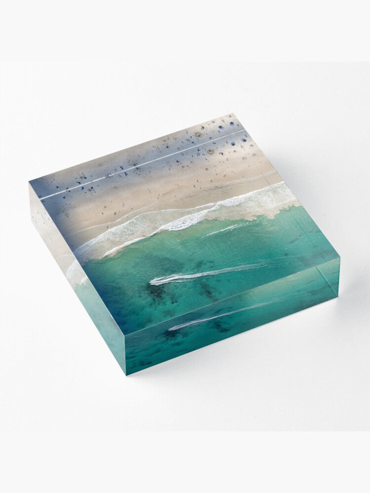 (Thirroul) Jetski Trails Acrylic Block