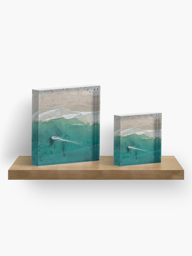 (Thirroul) Jetski Trails Acrylic Block