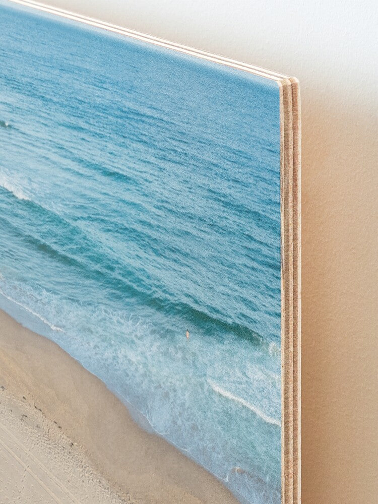 (Stanwell) Lifeguards Watch Wood Mounted Print