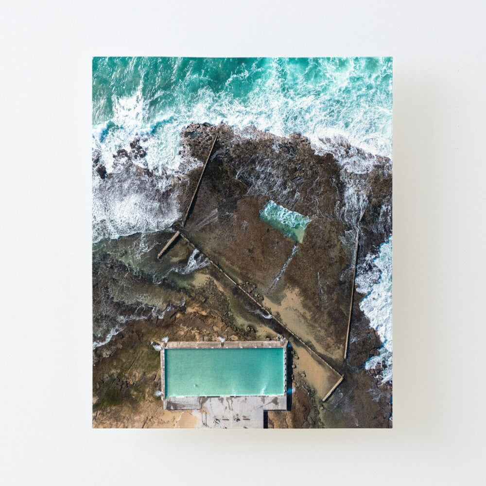 (Woonona) Rock Pool Canvas Mounted Print