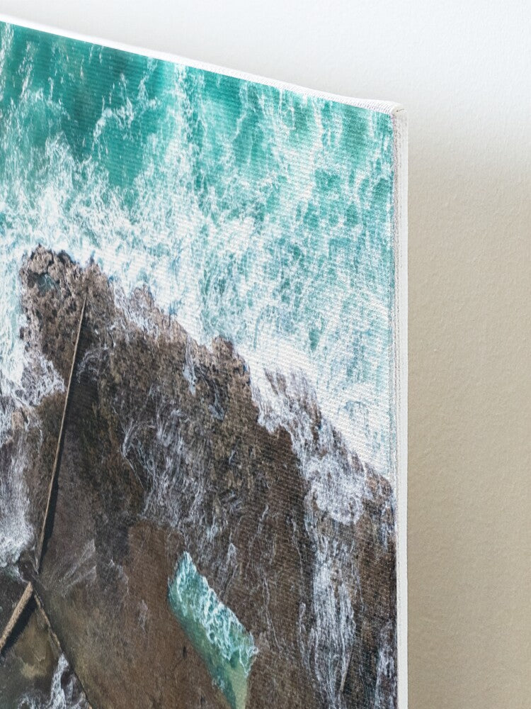 (Woonona) Rock Pool Canvas Mounted Print
