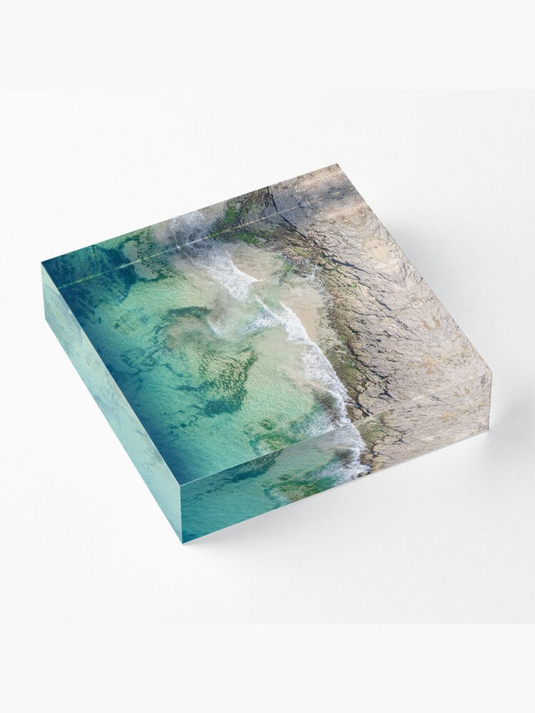 (Coledale) Mossy Waves Acrylic Block
