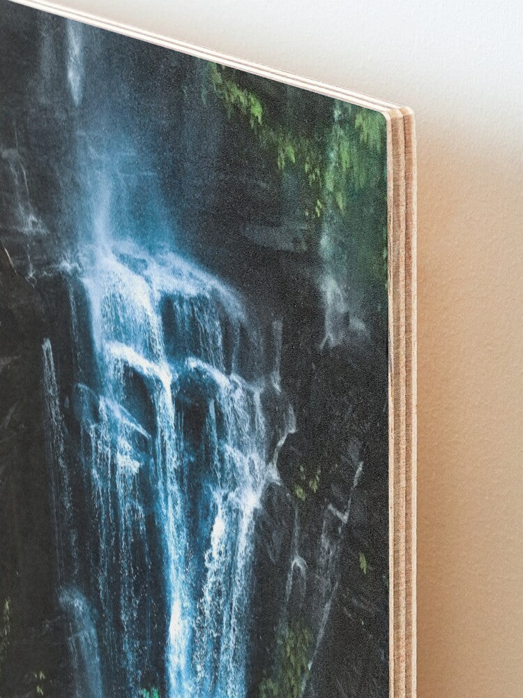 (Stanwell) Falls Wood Mounted Print