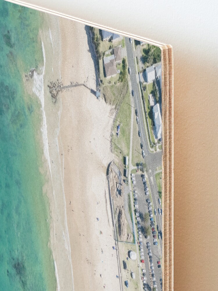 (Thirroul) From Above Wood Mounted Print