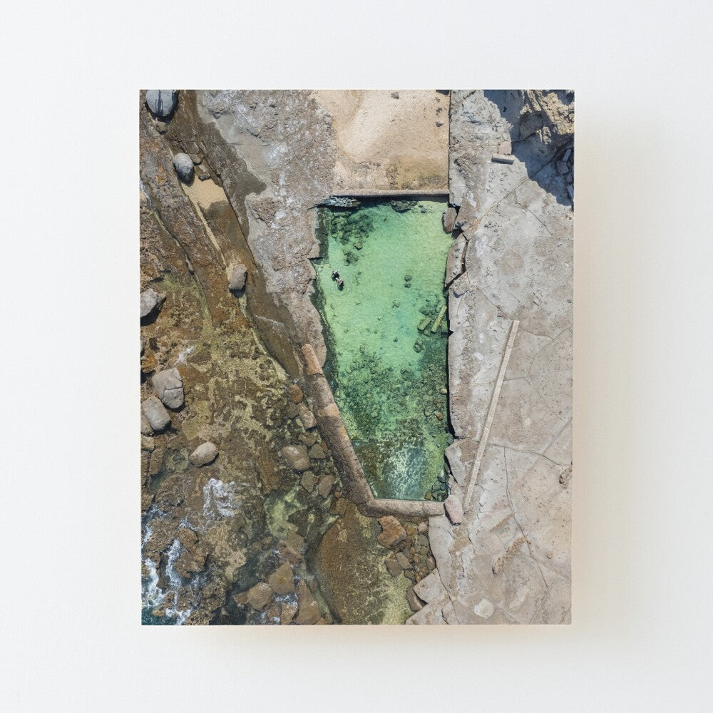 (Wollongong) Emerald Oasis Wood Mounted Print