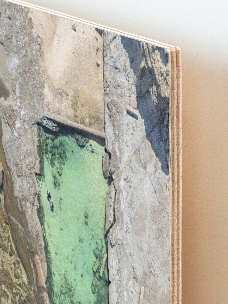 (Wollongong) Emerald Oasis Wood Mounted Print