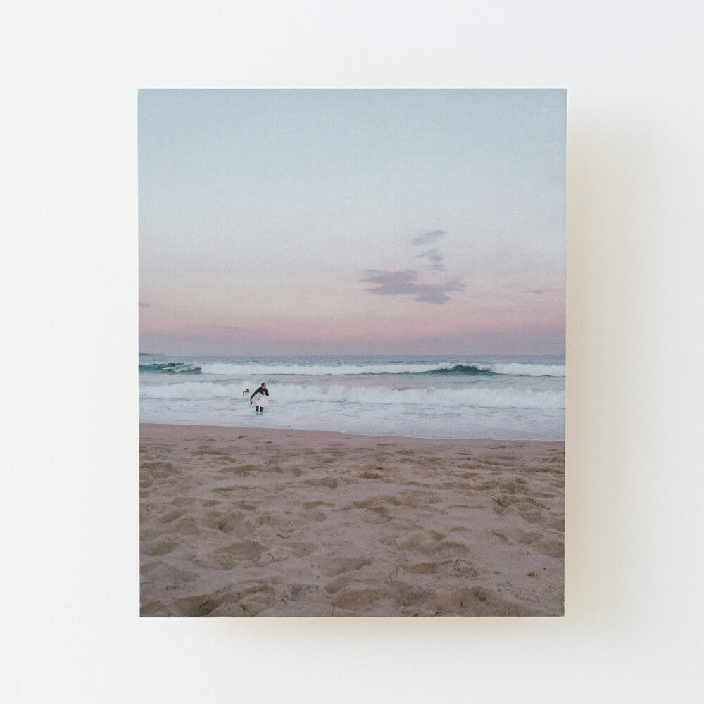 (Cronulla) Cotton Candy Wood Mounted Print