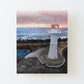 (Wollongong) Lighthouse Wood Mounted Print