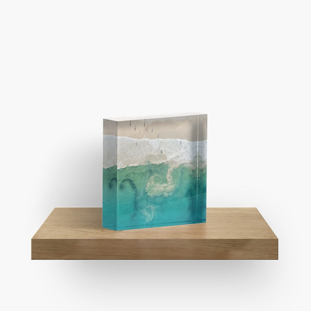 (Coledale) Sea Spirals Acrylic Block