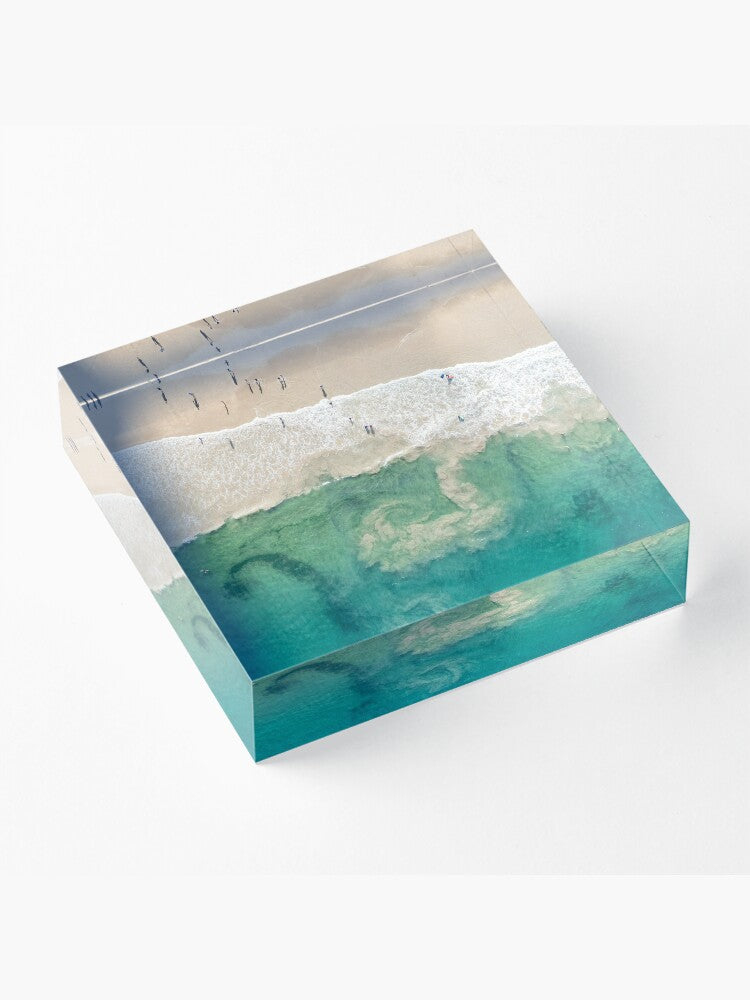 (Coledale) Sea Spirals Acrylic Block