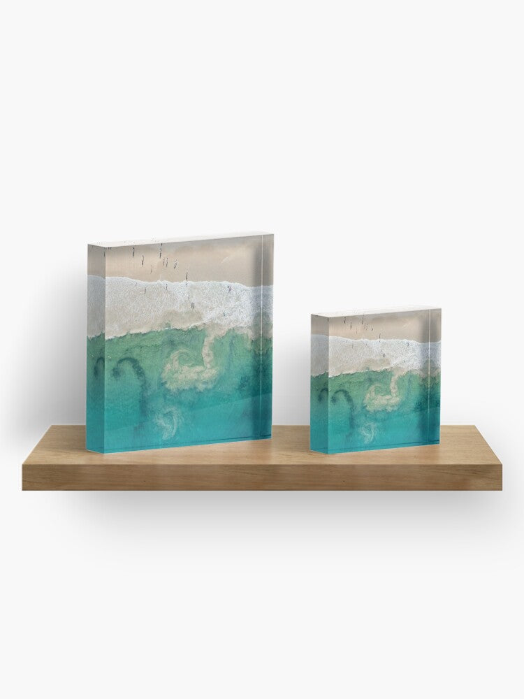 (Coledale) Sea Spirals Acrylic Block