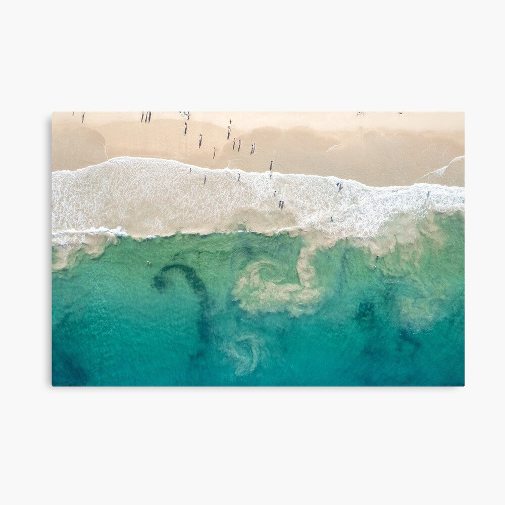 (Coledale) Sea Spirals Canvas Print