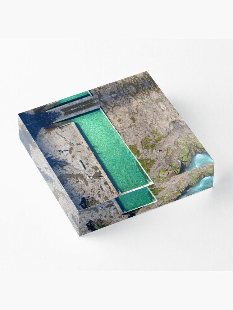 (Coledale) Rock Pool Acrylic Block