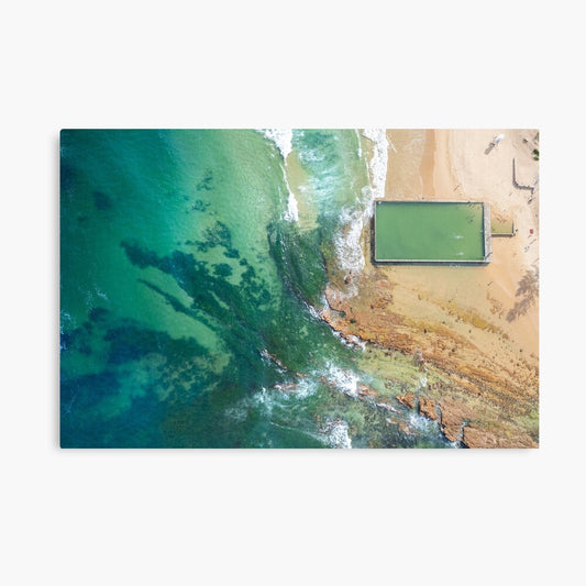 (Bulli) Seaside Poolscape Canvas Print