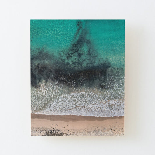 (Kiama) Seaweed Storms Wood Mounted Print