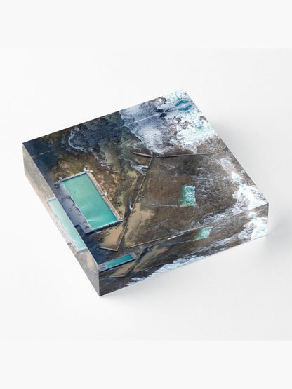 (Woonona) Rock Pool Acrylic Block