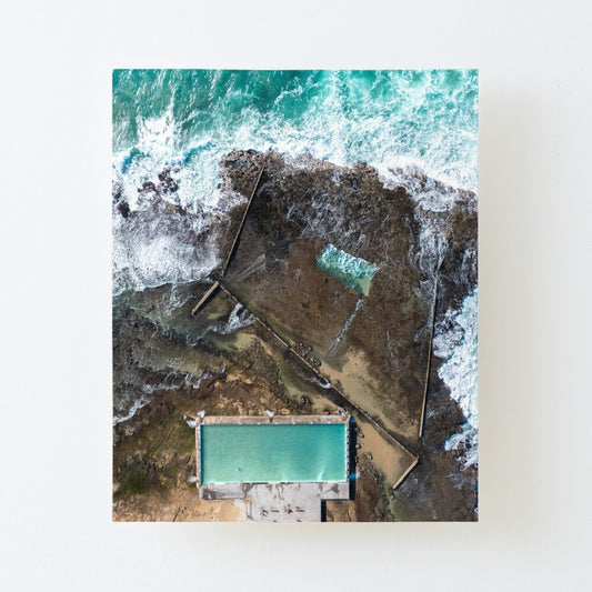 (Woonona) Rock Pool Canvas Mounted Print
