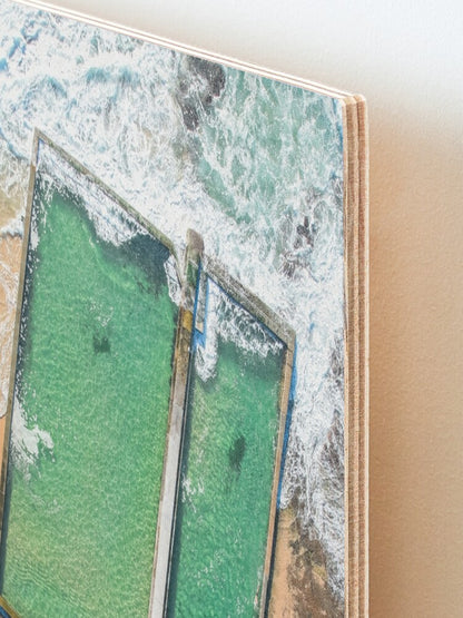 (Austinmer) Tides Are Turning Wood Mounted Print