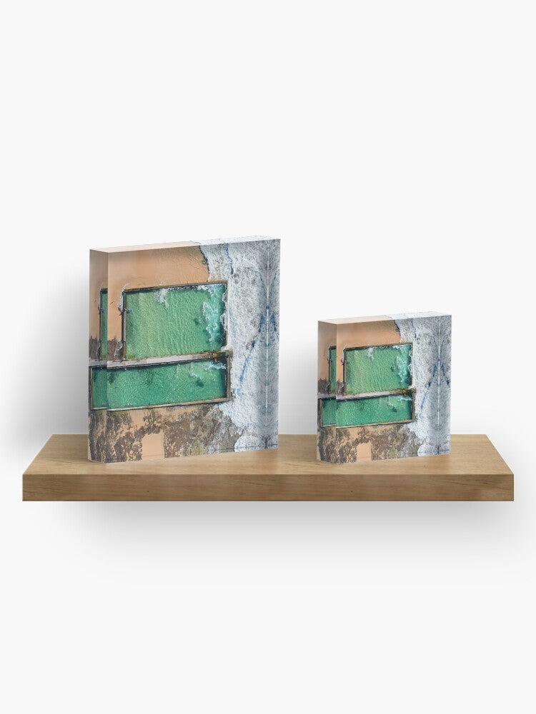 (Austinmer) Waves and Walls Acrylic Block