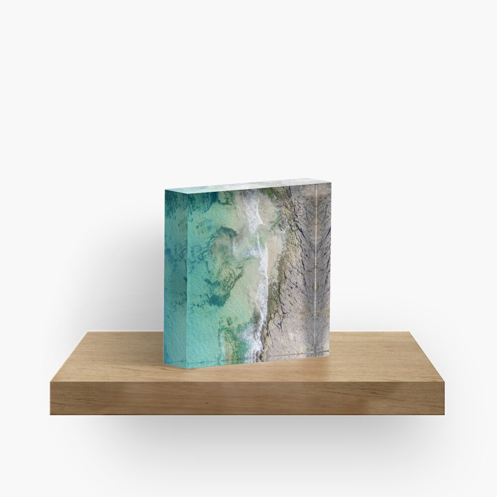 (Coledale) Mossy Waves Acrylic Block