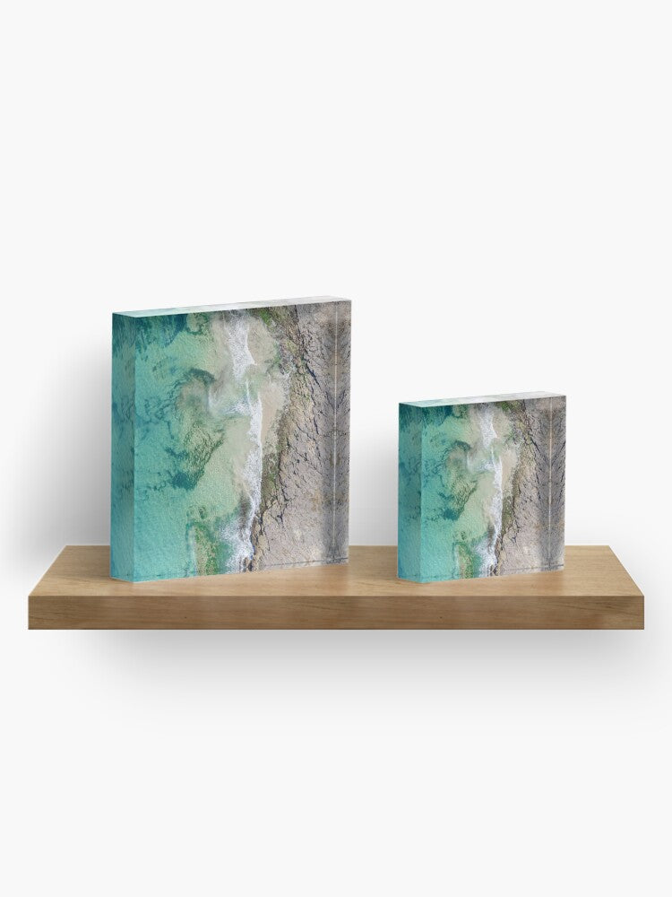 (Coledale) Mossy Waves Acrylic Block