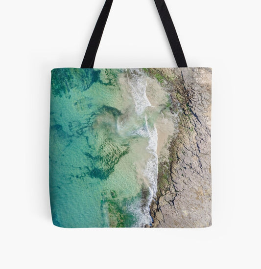 (Coledale) Mossy Waves Tote Bag